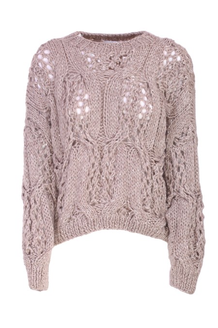 Shop ANTONELLI  Pull: Antonelli pullover "Livorno".
Girocollo.
Maniche lunghe.
Traforata.
Vestibilità regolare.
Composizione: 40% Poliestere 27% Baby Alpaca 22% Viscosa 9% Poliammide 2% Lana.
Fabbricato in Italia.. LIVORNO 41185K 40743-B1